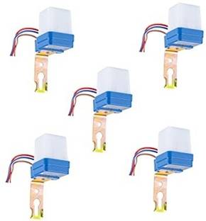 Blackt Electrotech Auto Day/Night on and Off Photocell, Ldr Sensor Switch for Lighting (5 Pic Pack) Smart Switch