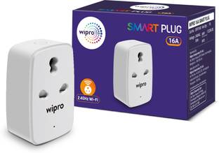 Wipro 16A WiFi, Suitable for Large Appliances, with Voice & App Control Smart Plug