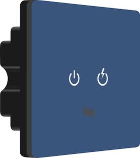 iotics Smart Touch Switch for 2 Lights, Remote, Mobile App, Alexa & Google Home Smart Switch