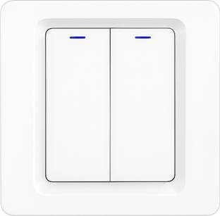 Ledgebit Smart Touch Light Button Switch – Wi-Fi, 2 Gang, Smart Switch