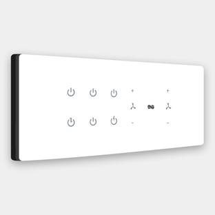 iotics Smart Touch Switch for 6 Lights & 2 Fan, Remote, Mobile App, Alexa & Google Home Smart Switch