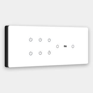 iotics Smart Touch Switch for 8 Lights, Remote, Mobile App, Alexa & Google Home Smart Switch