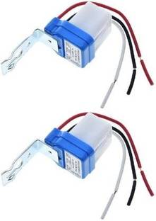 REVALS LDR Sensor Light Controller Auto Day/Night Lamp On & Off Photocell 2pc