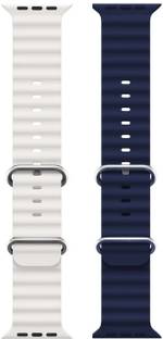 PUNAK Ocean Smart Watch Strap Belt for Ultra Watch 49 mm, Series 8 / 7 45 mm, Series 6 / 5 / 4 44 mm, Series 3 / 2 / 1 42 mm, T800 Ultra, Watch 8 Ultra, i8 Pro Max, W26, T800. Smart Watch Strap