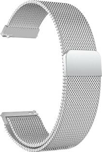 ACM Watch Strap Magnetic Loop 22mm Compatible with Amazfit Gts 2 ( Smartwatch Luxury Metal Chain Band Silver) WSM4M22SL1014N1 22 mm Metal Watch Strap