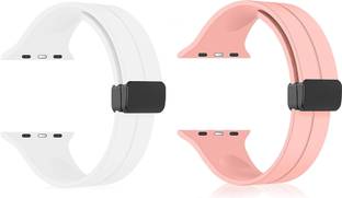 BLACK LOVIES Soft Silicon Magnetic Smart Watch Strap Belt for Ultra Watch 49 mm, Series 8 / 7 45 mm, Series 6 / 5 / 4 44 mm, Series 3 / 2 / 1 42 mm, T800 Ultra, Watch 8 Ultra, i8 Pro Max, W26, T800 Smart Watch Strap