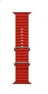 RUPELIK Ocean Silicone iWatch Strap Series Ultra 8,7,6,5,4,3,2,1/SE Compatible For Strap 49mm/45mm/44mm/42mm Smart Watch Strap