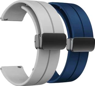TRENDINGVIEW 22MM Magnetic Watch Band with Folding Buckle and Quick Release Smart Watch Strap