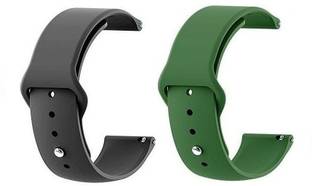 BLACK LOVIES 22 mm Soft Silicon Smartwatch Band Straps Belt Smart Watch Strap