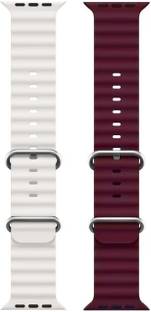 PUNAK Ocean Smart Watch Strap Belt for Ultra Watch 49 mm, Series 8 / 7 45 mm, Series 6 / 5 / 4 44 mm, Series 3 / 2 / 1 42 mm, T800 Ultra, Watch 8 Ultra, i8 Pro Max, W26, T800. Smart Watch Strap