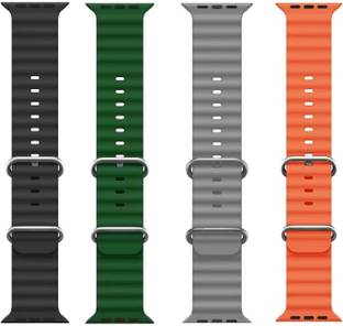 PUNAK Ocean Smart Watch Strap Belt for Ultra Watch 49 mm, Series 8 / 7 45 mm, Series 6 / 5 / 4 44 mm, Series 3 / 2 / 1 42 mm, T800 Ultra, Watch 8 Ultra, i8 Pro Max, W26, T800. Smart Watch Strap