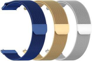 AOnes Pack of 3 Magnetic Loop Watch Strap for Noise Colorfit Victor Smart Watch Strap