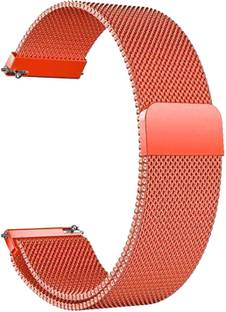 ACM Watch Strap Magnetic Loop for Fire-Boltt Hurricane Bsw034 Smartwatch Orange Smart Watch Strap