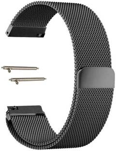 BLACK LOVIES 20mm Magnetic Milanese Loop belt Smart Watch Strap