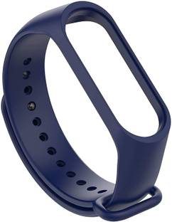 TRENDINGVIEW 2 cm Mi Band 3 & Mi Band 4 (XIOAMI) Watch Replacement Band – Classic Navy Blue , Soft & C...