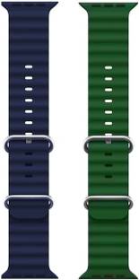 PUNAK Ocean Smart Watch Strap Belt for Ultra Watch 49 mm, Series 8 / 7 45 mm, Series 6 / 5 / 4 44 mm, Series 3 / 2 / 1 42 mm, T800 Ultra, Watch 8 Ultra, i8 Pro Max, W26, T800. Smart Watch Strap