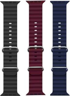 BLACK LOVIES Ocean Smart Watch Strap Belt for Ultra Watch 49 mm, Series 8 / 7 45 mm, Series 6 / 5 / 4 44 mm, Series 3 / 2 / 1 42 mm, T800 Ultra, Watch 8 Ultra, i8 Pro Max, W26, S8 Ultra, Smart Watch Strap