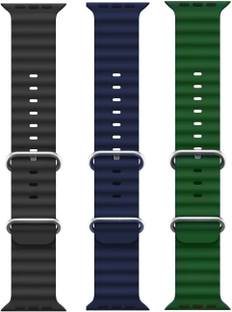 BLACK LOVIES Ocean Smart Watch Strap Belt for Ultra Watch 49 mm, Series 8 / 7 45 mm, Series 6 / 5 / 4 44 mm, Series 3 / 2 / 1 42 mm, T800 Ultra, Watch 8 Ultra, i8 Pro Max, W26, S8 Ultra, Smart Watch Strap