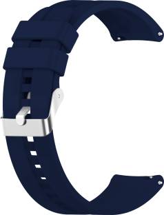 ACM Watch Strap Silicone Hook for Noise Noisefit Mettle Smartwatch Belt Dark Blue Smart Watch Strap