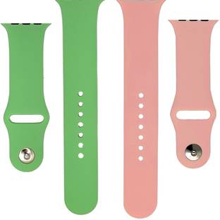 BLACK LOVIES Watch Strap Compatible with Apple Watch Straps 42mm 44mm, Soft Silicone Belt Sport Wristbands Smart Watch Band for iWatch Series SE 6/5/4/3/2/1 (PACK OF 2) Smart Watch Strap (BLACK- WHITE) Smart Watch Strap