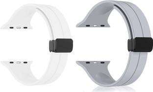 PUNAK Soft Silicon Magnetic Smart Watch Strap Belt for Ultra Watch 49 mm, Series 8 / 7 45 mm, Series 6 / 5 / 4 44 mm, Series 3 / 2 / 1 42 mm, T800 Ultra, Watch 8 Ultra, i8 Pro Max, W26, T800 Smart Watch Strap