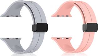 PUNAK Soft Silicon Magnetic Smart Watch Strap Belt for Ultra Watch 49 mm, Series 8 / 7 45 mm, Series 6 / 5 / 4 44 mm, Series 3 / 2 / 1 42 mm, T800 Ultra, Watch 8 Ultra, i8 Pro Max, W26, T800 Smart Watch Strap