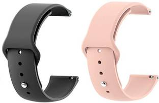 BLACK LOVIES 22 mm Soft Silicon Compatible Smart Watch Strap