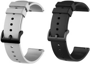 Priavy Smart watch band strap belt 22mm for ladies/Mens smartwatch band Silicon (grey & black ) Smart Watch Strap