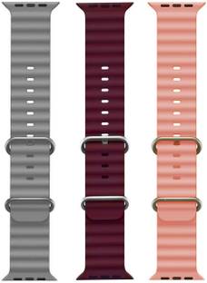 BLACK LOVIES Ocean Smart Watch Strap Belt for Ultra Watch 49 mm, Series 8 / 7 45 mm, Series 6 / 5 / 4 44 mm, Series 3 / 2 / 1 42 mm, T800 Ultra, Watch 8 Ultra, i8 Pro Max, W26, S8 Ultra, Smart Watch Strap