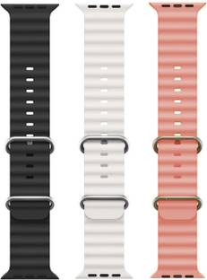 BLACK LOVIES Ocean Smart Watch Strap Belt for Ultra Watch 49 mm, Series 8 / 7 45 mm, Series 6 / 5 / 4 44 mm, Series 3 / 2 / 1 42 mm, T800 Ultra, Watch 8 Ultra, i8 Pro Max, W26, S8 Ultra, Smart Watch Strap