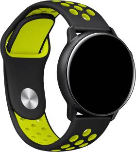 DailyObjects Black-Lime Annex Silicone Wrist Band for Samsung/OnePlus/Fitbit Smartwatches (22mm) Smart Watch Strap