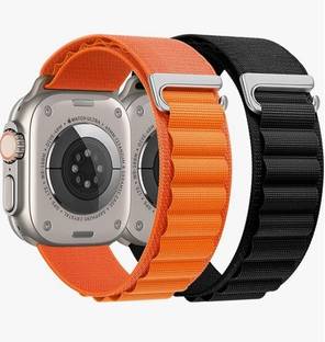 bagsio Alpine Loop Nylon Bands/Straps for iWatch Ultra Series SE 8 7 6 5 4 3 2 1 Smart Watch Strap