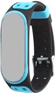 Epaal Strap with Metal Buckle for Xiaomi Mi Band 4 / Mi Band 3 - Blue-Black Smart Band Strap