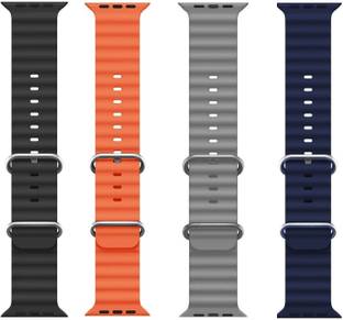 BLACK LOVIES Ocean Smart Watch Strap Belt for Ultra Watch 49 mm, Series 8 / 7 45 mm, Series 6 / 5 / 4 44 mm, Series 3 / 2 / 1 42 mm, T800 Ultra, Watch 8 Ultra, i8 Pro Max, W26, T800 Smart Watch Strap