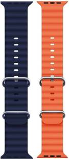 PUNAK Ocean Smart Watch Strap Belt for Ultra Watch 49 mm, Series 8 / 7 45 mm, Series 6 / 5 / 4 44 mm, Series 3 / 2 / 1 42 mm, T800 Ultra, Watch 8 Ultra, i8 Pro Max, W26, T800. Smart Watch Strap