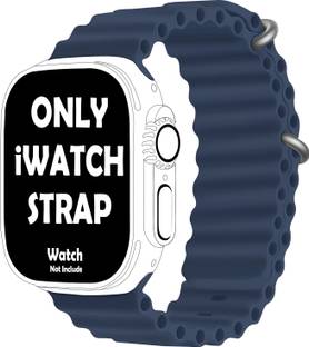 StrapsKart Ocean iWatch Ultra 49mm /45mm/44mm/42mm/ Series 8/7/6/5/4/3/SE Silicone Loop Band Smart Watch Strap