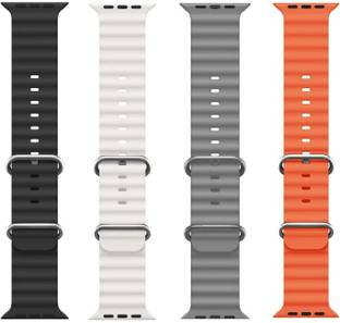 BLACK LOVIES Ocean Smart Watch Strap Belt for Ultra Watch 49 mm, Series 8 / 7 45 mm, Series 6 / 5 / 4 44 mm, Series 3 / 2 / 1 42 mm, T800 Ultra, Watch 8 Ultra, i8 Pro Max, W26, T800 Smart Watch Strap