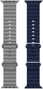BLACK LOVIES Ocean Smart Watch Strap Belt for Ultra Watch 49 mm, Series 8 / 7 45 mm, Series 6 / 5 / 4 44 mm, Series 3 / 2 / 1 42 mm, T800 Ultra, Watch 8 Ultra, i8 Pro Max, W26, T800 Smart Watch Strap