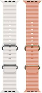 PUNAK Ocean Smart Watch Strap Belt for Ultra Watch 49 mm, Series 8 / 7 45 mm, Series 6 / 5 / 4 44 mm, Series 3 / 2 / 1 42 mm, T800 Ultra, Watch 8 Ultra, i8 Pro Max, W26, T800. Smart Watch Strap