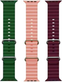 BLACK LOVIES Ocean Smart Watch Strap Belt for Ultra Watch 49 mm, Series 8 / 7 45 mm, Series 6 / 5 / 4 44 mm, Series 3 / 2 / 1 42 mm, T800 Ultra, Watch 8 Ultra, i8 Pro Max, W26, S8 Ultra, Smart Watch Strap