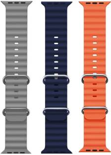 BLACK LOVIES Ocean Smart Watch Strap Belt for Ultra Watch 49 mm, Series 8 / 7 45 mm, Series 6 / 5 / 4 44 mm, Series 3 / 2 / 1 42 mm, T800 Ultra, Watch 8 Ultra, i8 Pro Max, W26, S8 Ultra, Smart Watch Strap