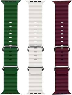 BLACK LOVIES Ocean Smart Watch Strap Belt for Ultra Watch 49 mm, Series 8 / 7 45 mm, Series 6 / 5 / 4 44 mm, Series 3 / 2 / 1 42 mm, T800 Ultra, Watch 8 Ultra, i8 Pro Max, W26, S8 Ultra, Smart Watch Strap