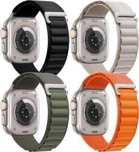 bagsio Alpine Loop Nylon Bands/Straps for iWatch Ultra Series SE 8 7 6 5 4 3 2 1 Smart Watch Strap