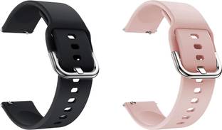 ACM Pack of 2 Watch Strap Hook for Zebronics Zeb-Fit 80ch (Black/Creame) Smart Watch Strap
