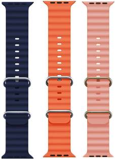 BLACK LOVIES Ocean Smart Watch Strap Belt for Ultra Watch 49 mm, Series 8 / 7 45 mm, Series 6 / 5 / 4 44 mm, Series 3 / 2 / 1 42 mm, T800 Ultra, Watch 8 Ultra, i8 Pro Max, W26, S8 Ultra, Smart Watch Strap