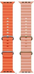 PUNAK Ocean Smart Watch Strap Belt for Ultra Watch 49 mm, Series 8 / 7 45 mm, Series 6 / 5 / 4 44 mm, Series 3 / 2 / 1 42 mm, T800 Ultra, Watch 8 Ultra, i8 Pro Max, W26, T800. Smart Watch Strap