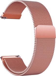 ACM Watch Strap Magnetic for Noise Colorfit Pulse 2 Max Smartwatch Belt Rose Gold Smart Watch Strap