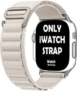 StrapsKart Alpine iWatch Ultra 49mm /45mm/44mm/42mm/ Series 8/7/6/5/4/3/SE Nylon Loop Band Smart Watch Strap