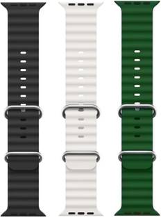 BLACK LOVIES Ocean Smart Watch Strap Belt for Ultra Watch 49 mm, Series 8 / 7 45 mm, Smart Watch Strap