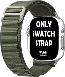 StrapsKart Alpine iWatch Ultra 49mm /45mm/44mm/42mm/ Series 8/7/6/5/4/3/SE Nylon Loop Band Smart Watch Strap